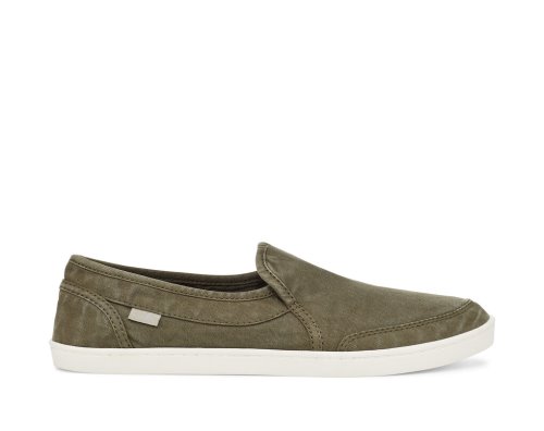 Sanuk Womens Pair O Dice Green Slip-on Sneakers | ABGKMR107